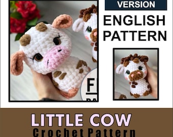 Cow Plushie Crochet Pattern | Baby Amigurumi (PDF)