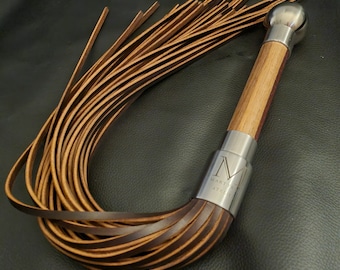 Flogger avec Cocobolo / manche en acier inoxydable