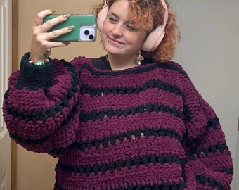 Cozy Handmade Crocheted Blanket Sweater