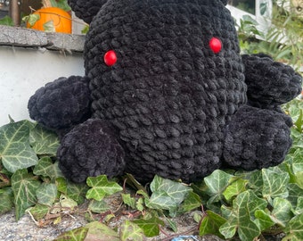 mothman crochet plushie