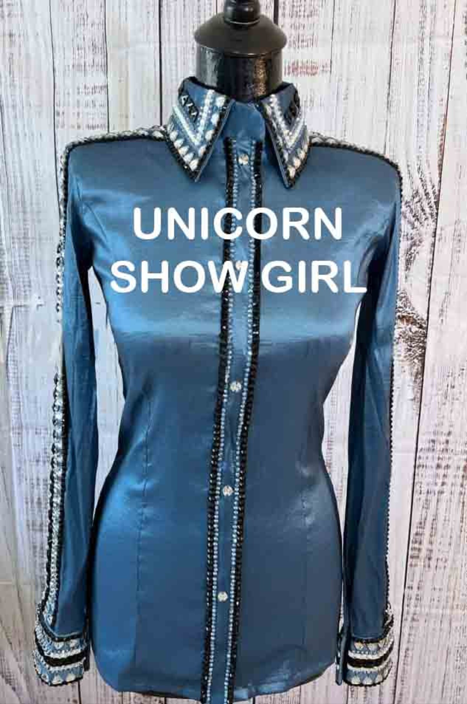 Western Custom Rodéo Queen Showmanship Horsemanship Women Rail Show Chemise