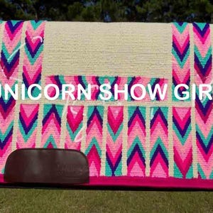 Handmade Western show Ranch PAD, Western show Pad / Saddle Pad, Saddle Blanket, Horse Riding Show Blanket, Saddle Blankets