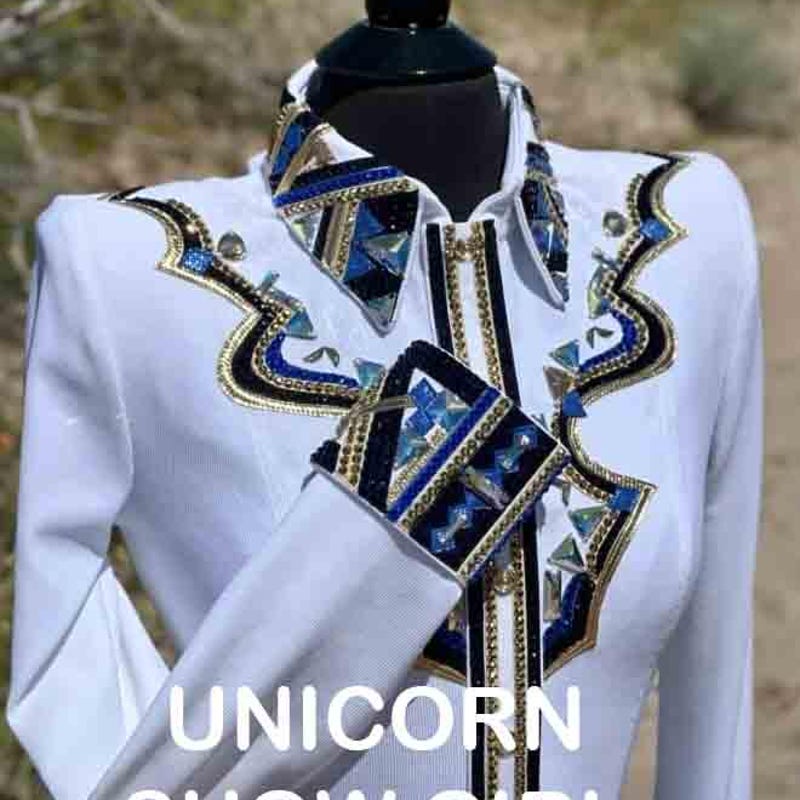 Chemise Western UNICORN SHOW GIRL – Neuve, Fabrication Inde, Pour Concours Ou Spectacle
