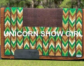 Handmade Western show RANCH PAD,Custom made Saddlepad Handmade Western show Saddle Pad Western show Pad /  Yucca Pad for Horse riding