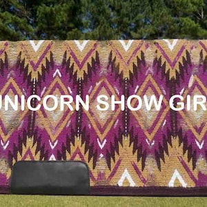 Handmade Western show Ranch PA, Western show Pad / Saddle Pad, Saddle Blanket, Horse Riding Show Blanket, Saddle Blankets