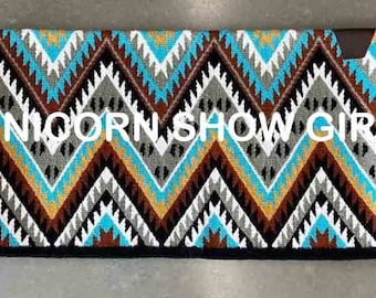 Handmade Western show RANCH PAD,Custom made Saddlepad Handmade Western show Saddle Pad Western show Pad /  Yucca Pad for Horse riding