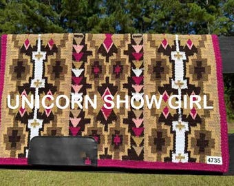 Handmade Western show Ranch PAD, Western show Pad / Saddle Pad, Saddle Blanket, Horse Riding Show Blanket, Saddle Blankets