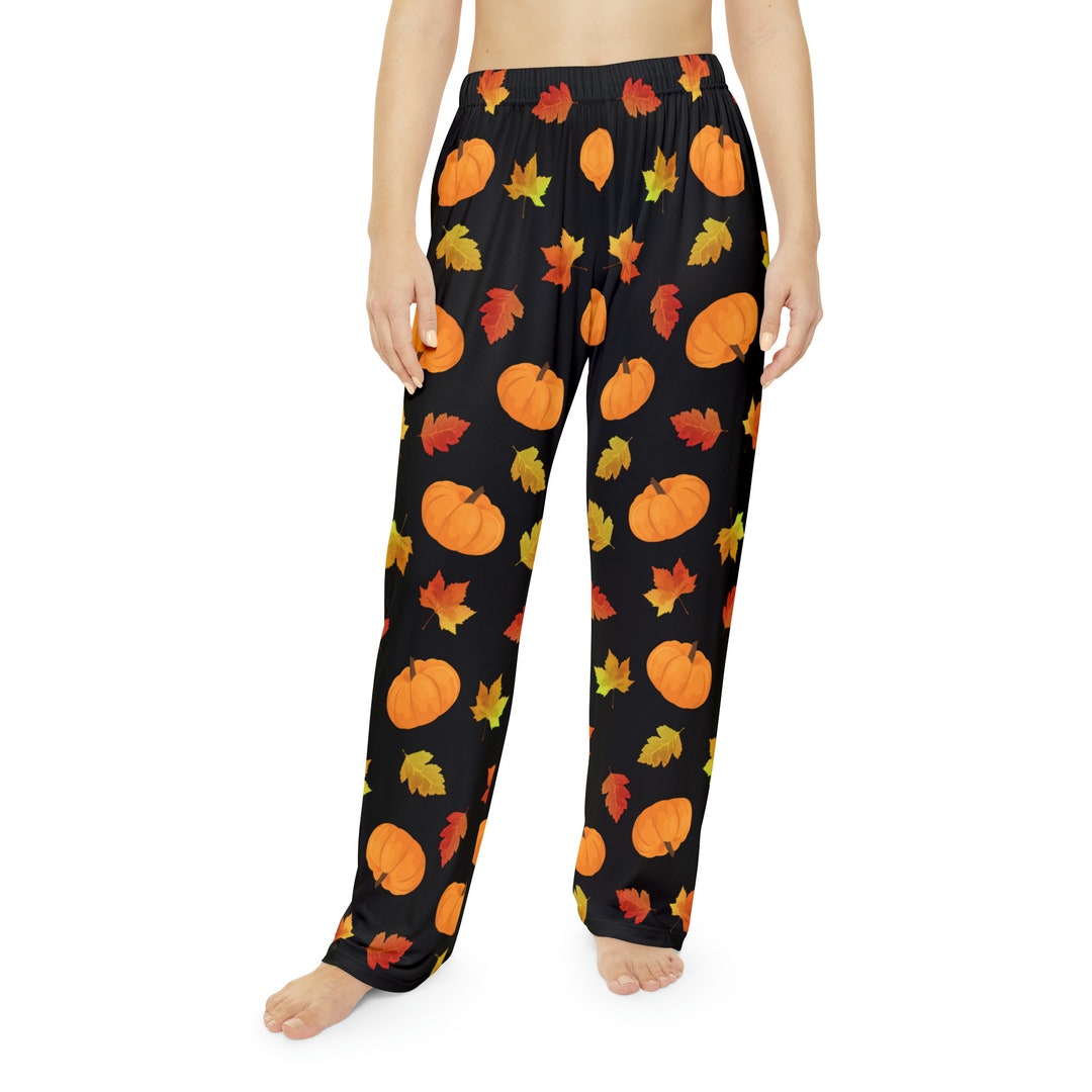 Women's Pajama Pants Fall Pajama Pants Pumpkin Pajama Etsy