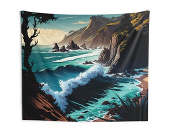 Coastal Art Wall Tapestries