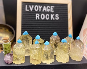 Citrine Crystal Point Tower: Solar Plexus Chakra, Wealth & Motivation