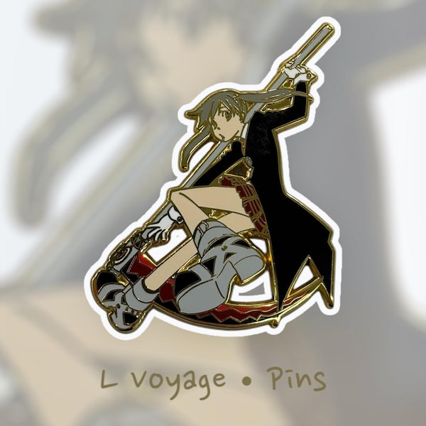 Maka Death Scythe Enamel Pin | Soul Eater Anime Collectible | Sythe-Meister | Soul Evans | Anime Fan Art | Anime Collectible | Bag Pin | Pin