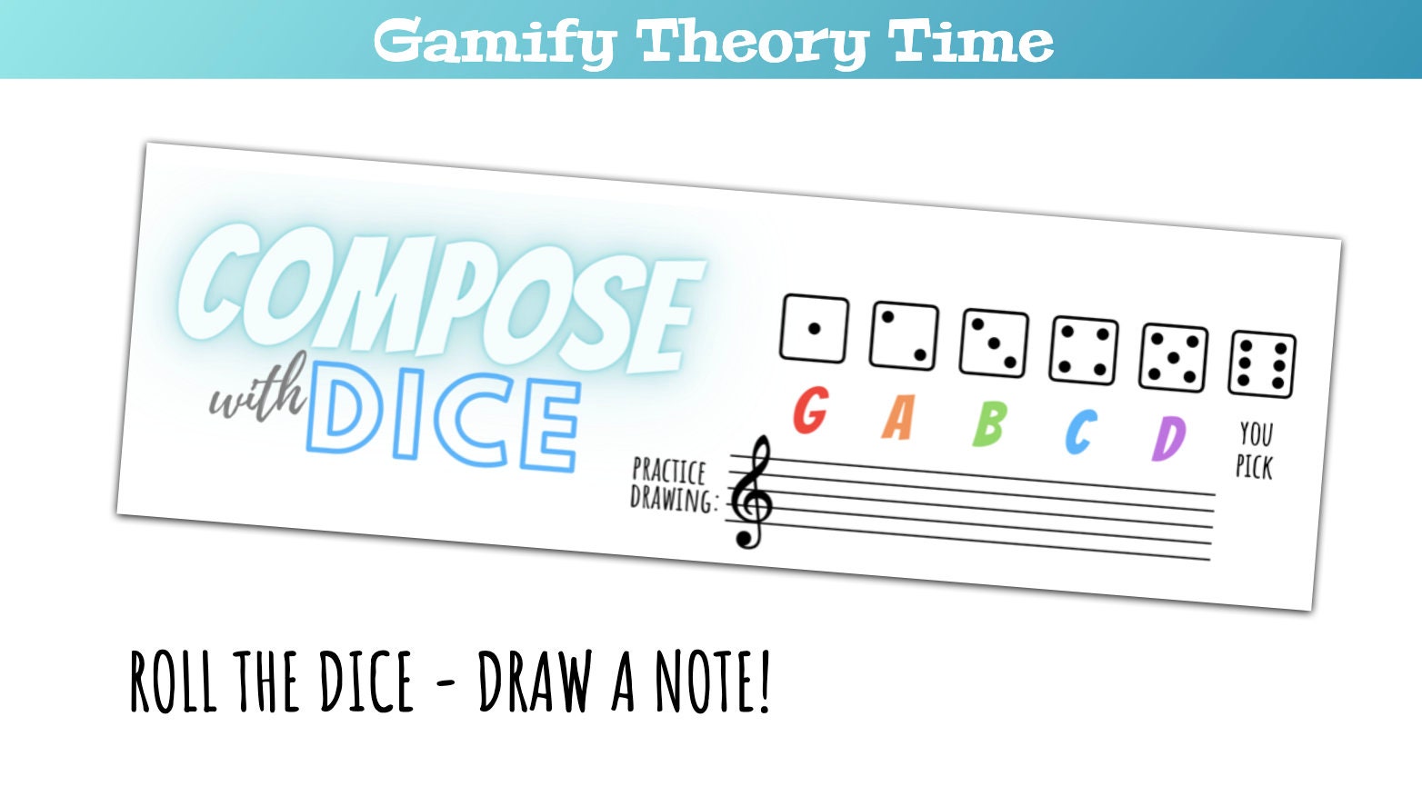 Winter Music Composing Activity for Piano Lessons | Compose With Dice ...