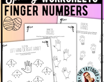 Hojas de ejercicios de números para piano en primavera / Teoría musical para mano izquierda y mano derecha (Descarga en PDF)