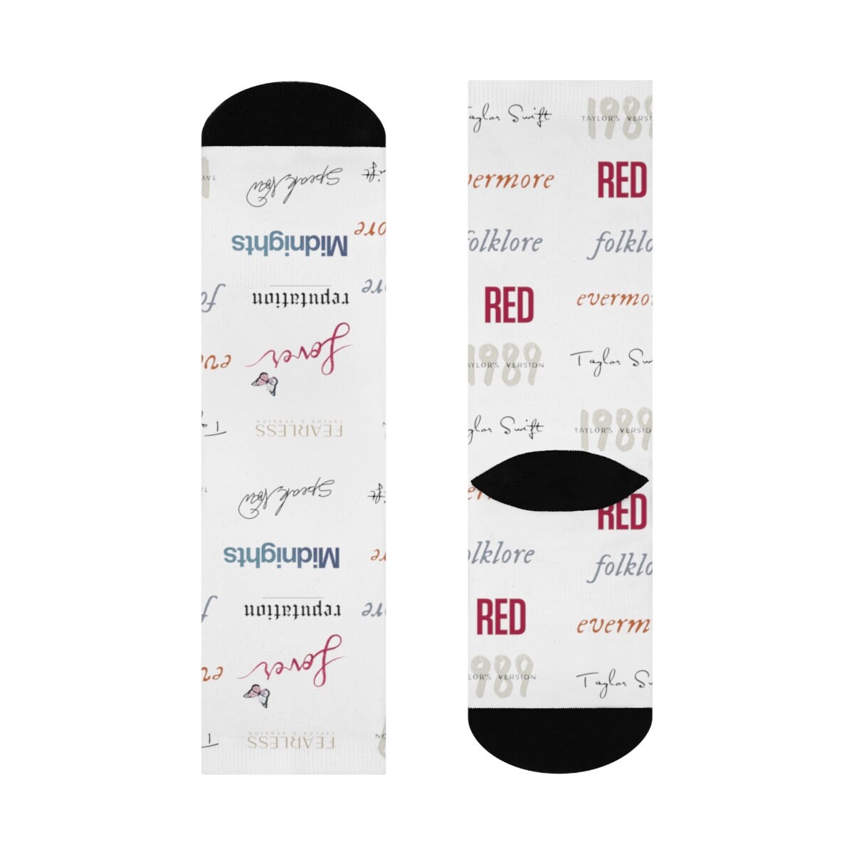 Discover Taylor Album Socks, Socks for taylor version Fans, Christmas Stocking fillers , The Eras Tour Socks, Folklore, Evermore, 1989, Reputation, Lover