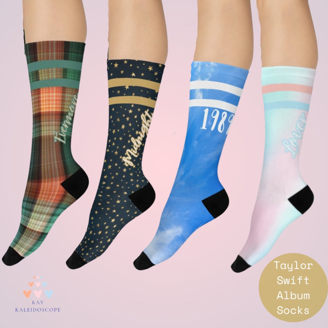 Taylor Swift Socks Lover Era Socks the Era Tours Merch Etsy