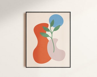 Growth Print, Modern Wall Art, Printable Geometric Art, Organic, Meditation Poster 1.4