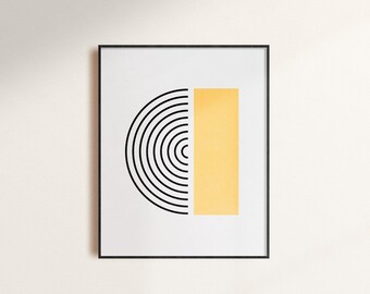 Space and Silence Print, Modern Wall Art, Printable Geometric Art, Organic, Meditation Poster 1.6