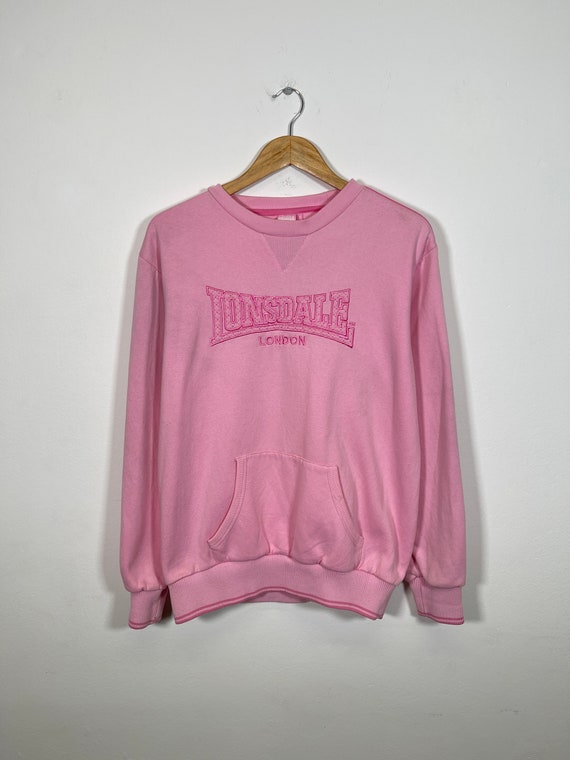 Lonsdale London sweatshirt, Size M, Pink, Logo emb