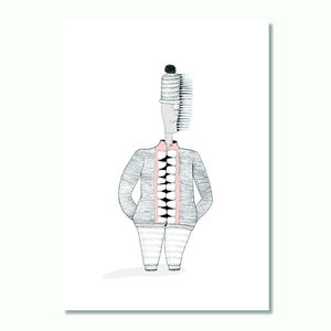 Toothbrush Man - 5x7 Art Print