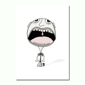Just Yelling - 5x7 Art Print
