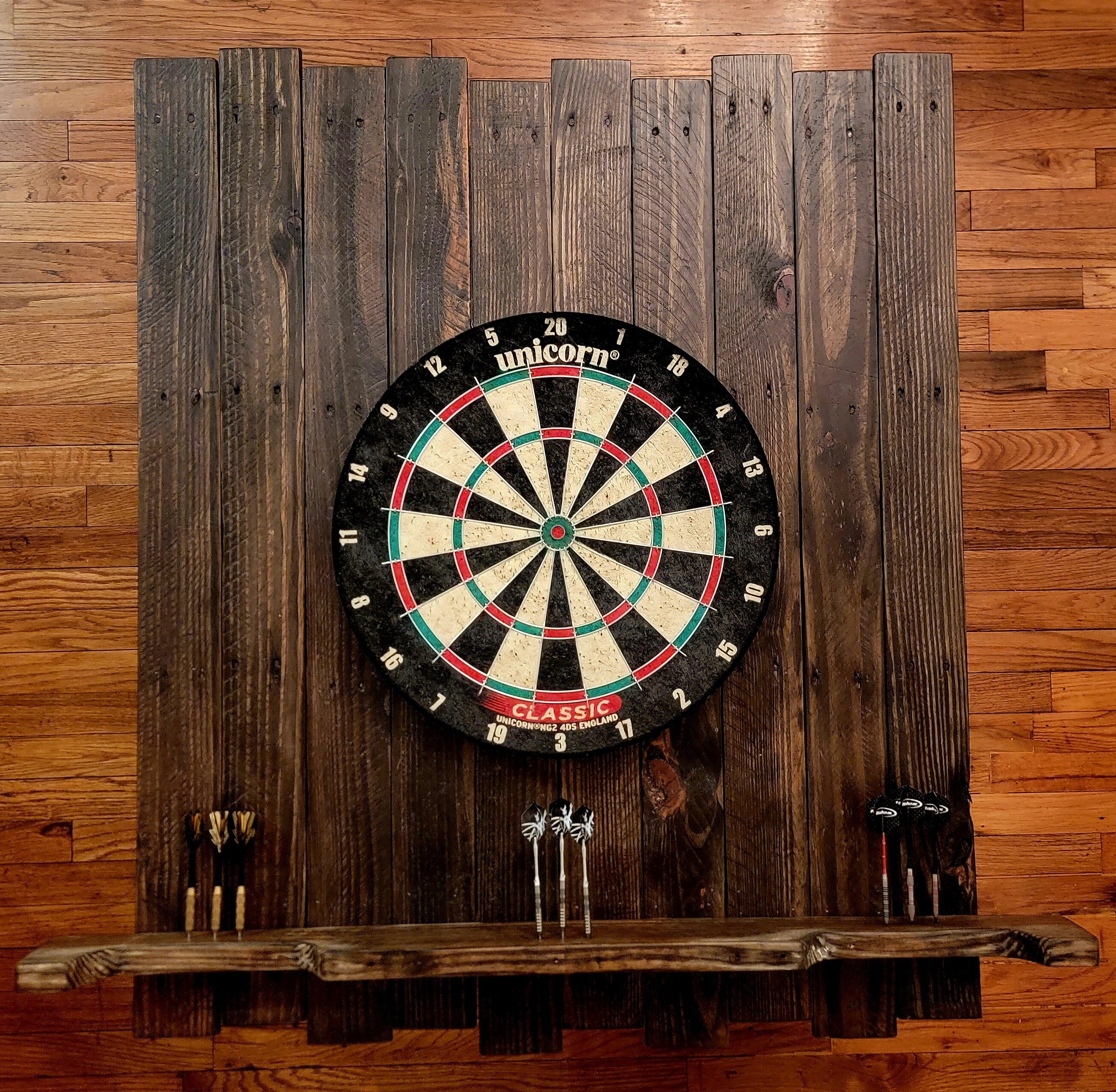 Dart Board Backing Reclaimed Lumber Etsy