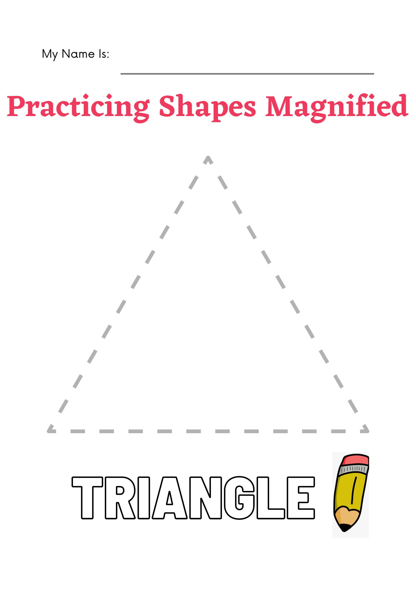 Practicing Shapes Worksheet - Etsy