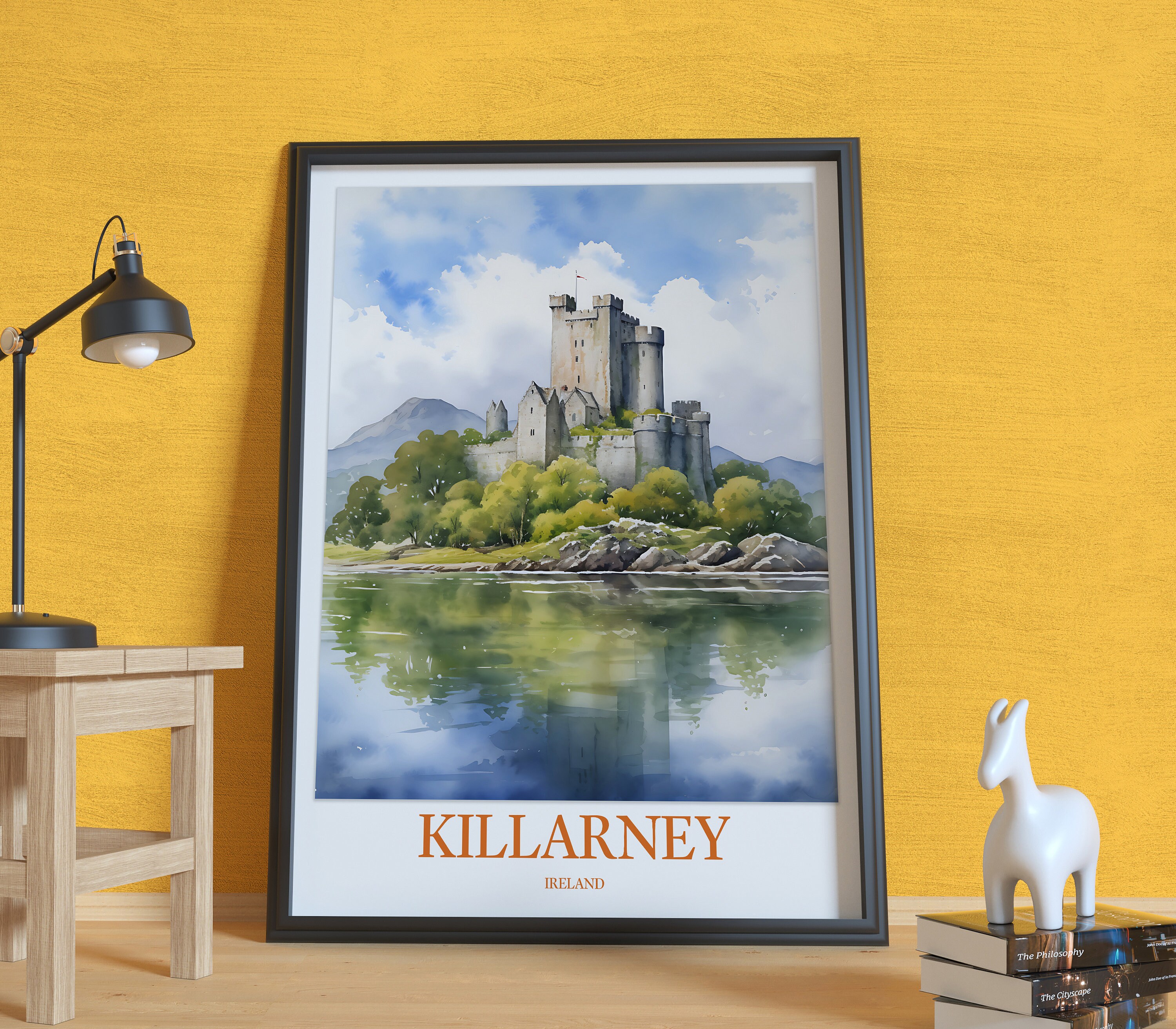 Killarney Ireland Travel Poster: Ross Castle Wall Art - Etsy