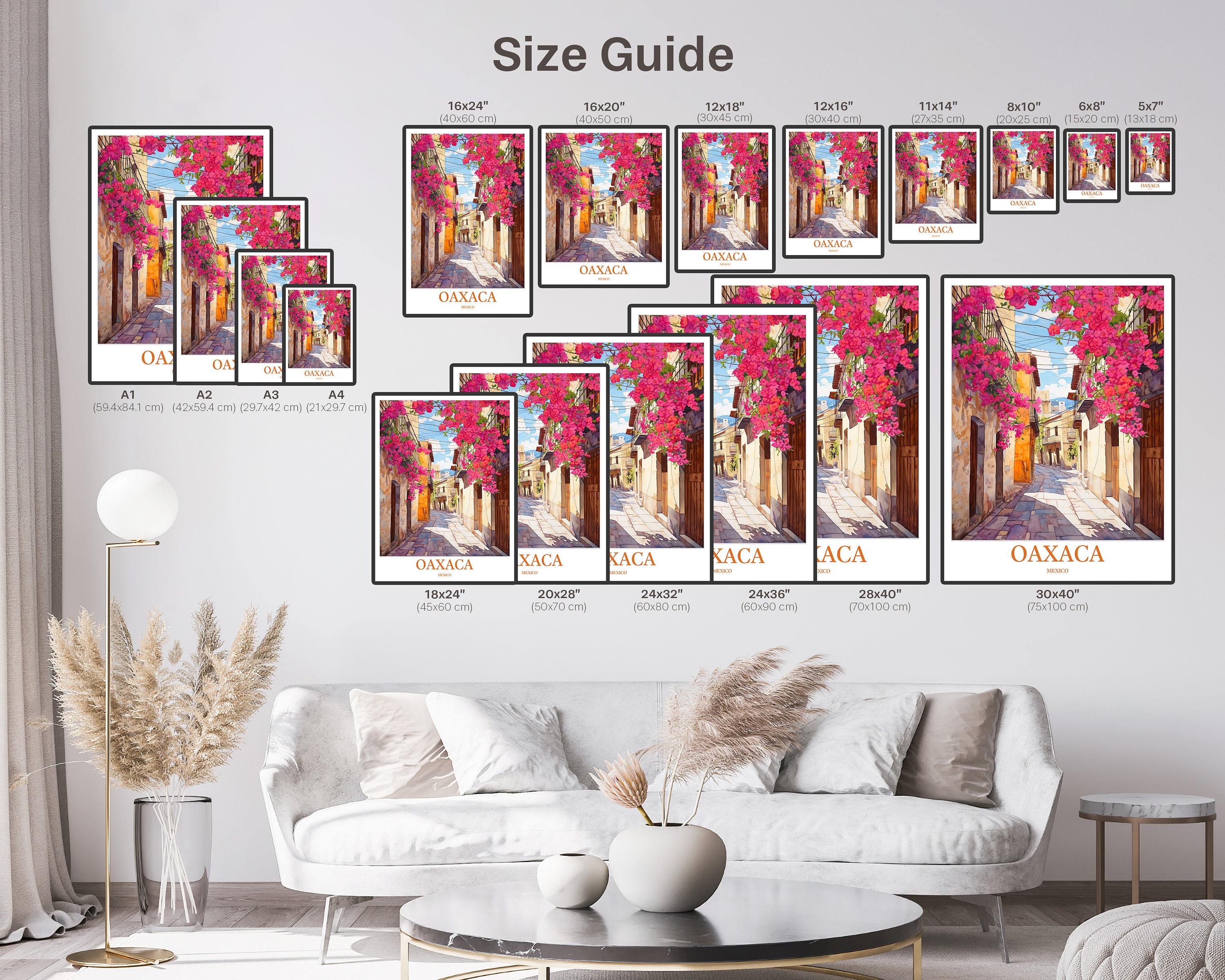 Oaxaca Travel Print: Bougainvillea Wall Art, Mexico - Etsy