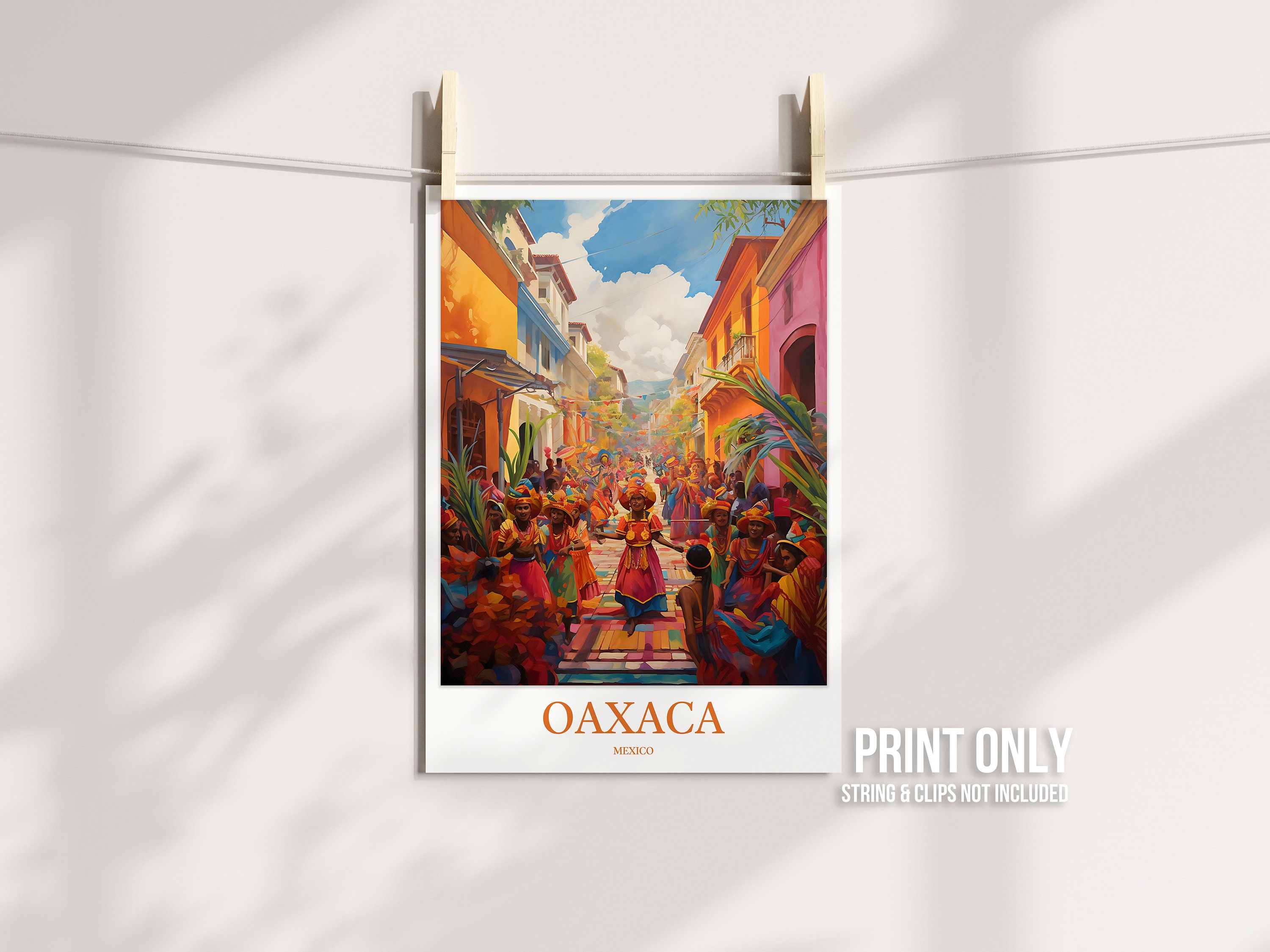 Oaxaca Travel Print: Watercolor Mexico Wall Art - Etsy