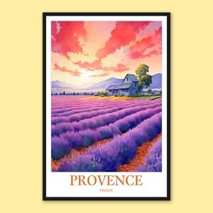 Provence Wall Art Provence Print Art Provence Poster Provence Wall Decor Provence Travel Wall Art Provence Gift Provence Lavender Poster