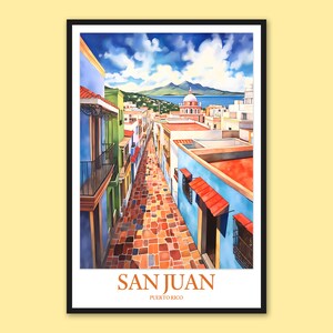 San Juan Travel Poster: Puerto Rico Wall Art