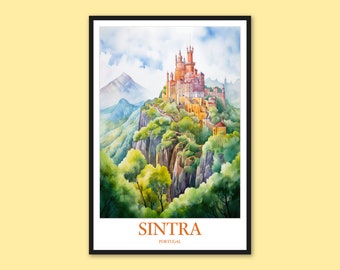 Pena Palace Sintra Print: Portugal Travel Poster