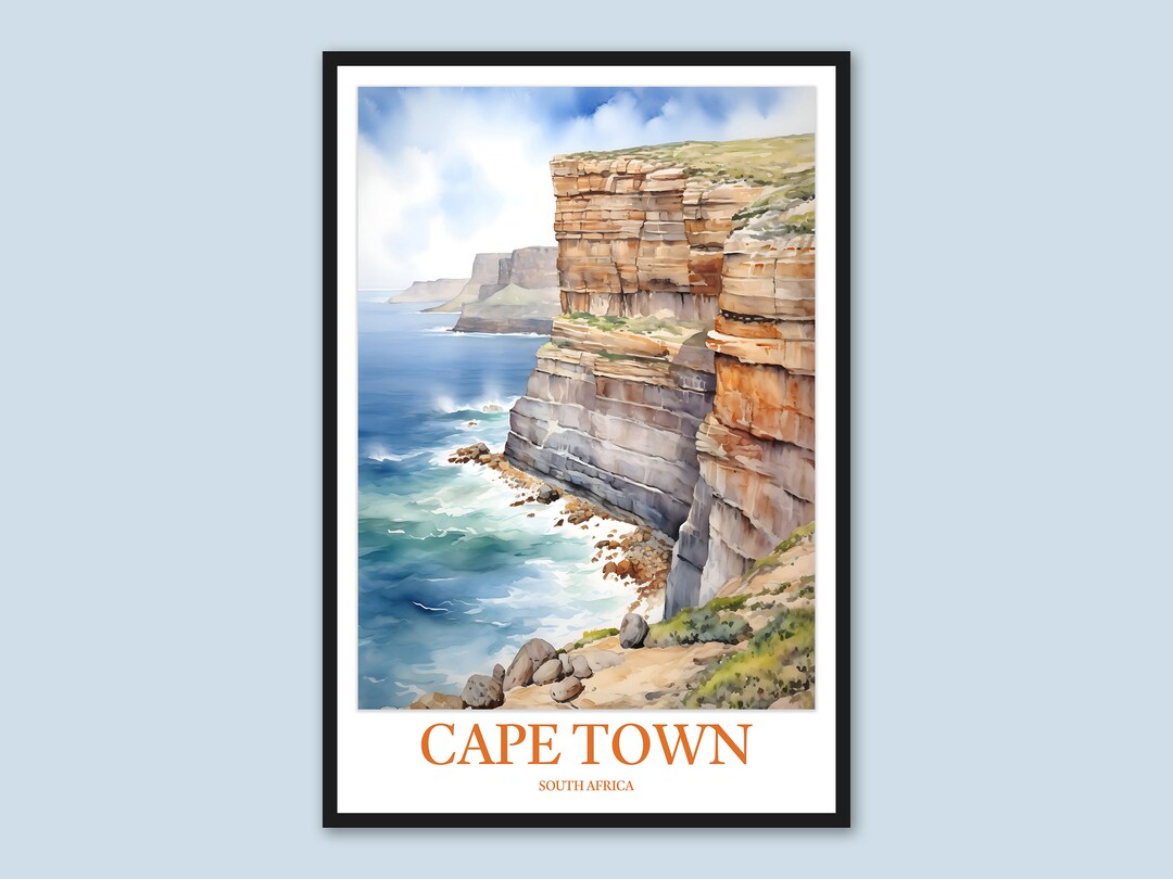 Cape Town Wall Art Cape Town Print Art Cape Town Poster Cape Town Wall