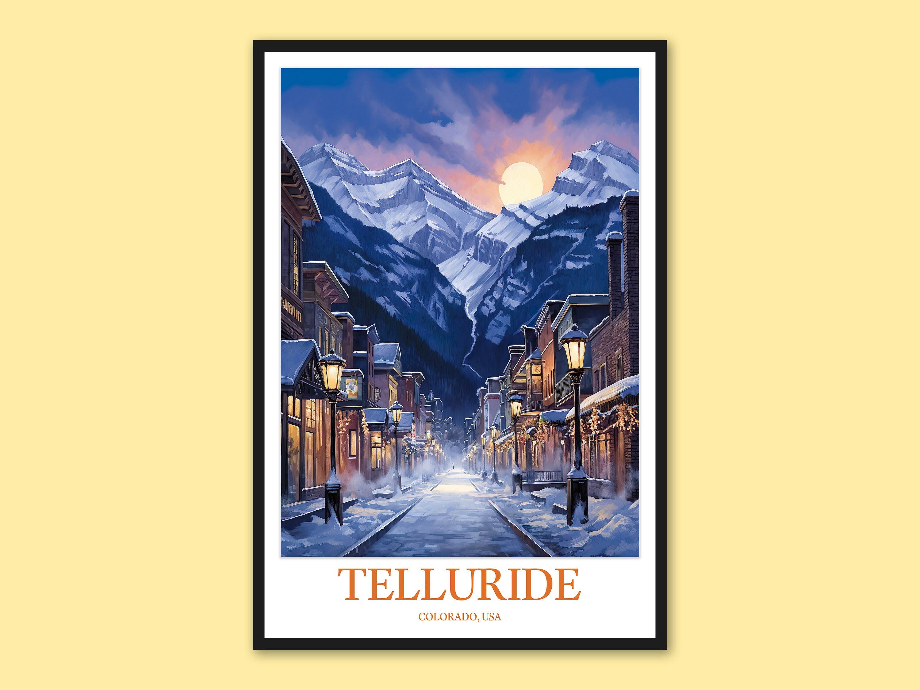 Telluride Print Telluride Travel Wall Art Telluride Wall Decor ...