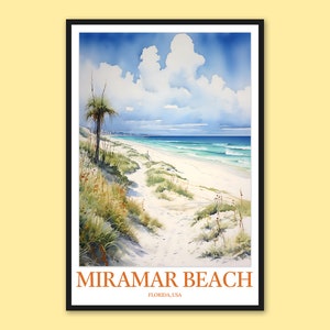 Miramar Beach Print Art Miramar Beach Wall Art Miramar Beach Poster Miramar Beach Wall Decor Miramar Beach Travel Art Miramar Beach Florida