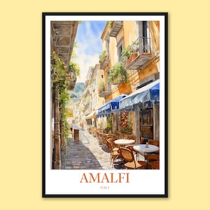 Amalfi Wall Art Amalfi Print Art Amalfi Poster Amalfi Wall Decor Amalfi Travel Wall Art Italy Wall Art Amalfi Gift Amalfi Art Amalfi Lover