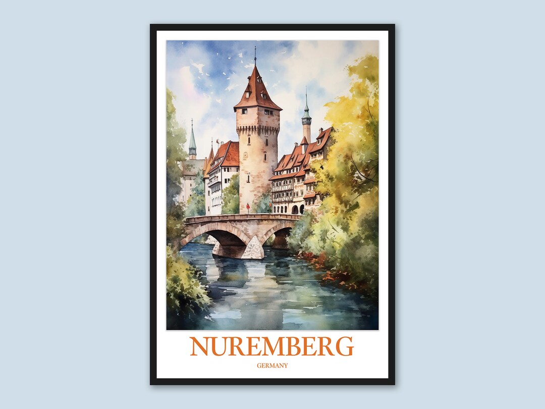 Nuremberg Poster Nuremberg Wall Art Nuremberg Print Art - Etsy