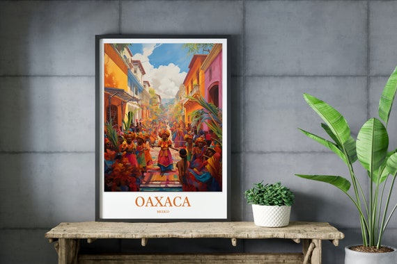 Oaxaca Travel Print: Watercolor Mexico Wall Art - Etsy