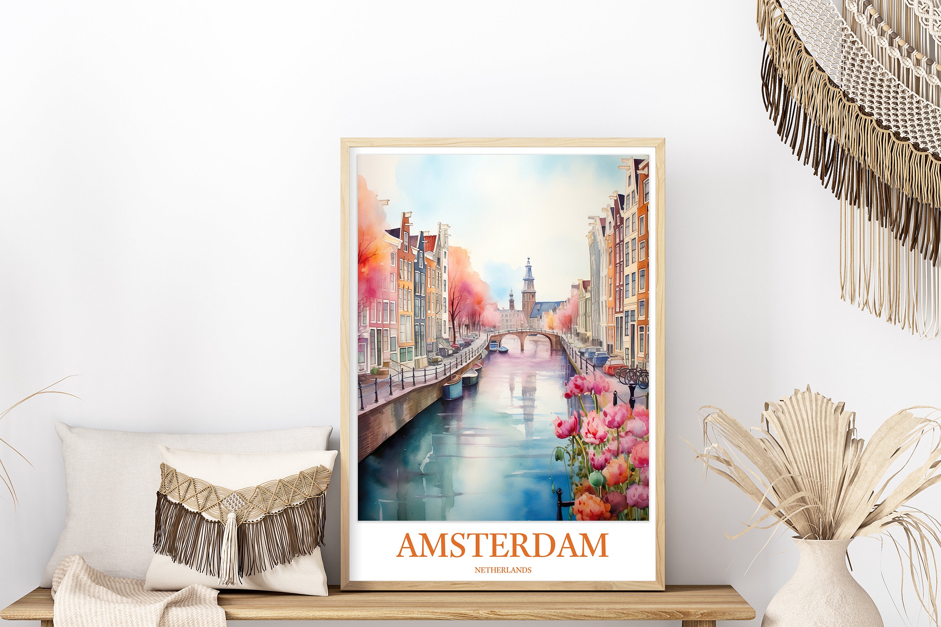 Amsterdam Print Art Amsterdam Wall Art Amsterdam Poster Amsterdam Wall ...