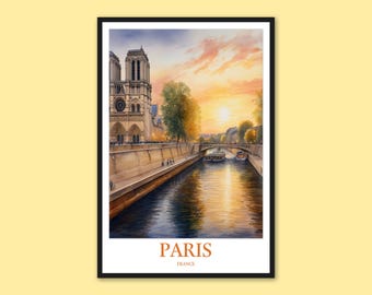 Notre Dame Cathedral Paris Print: Travel Wall Art