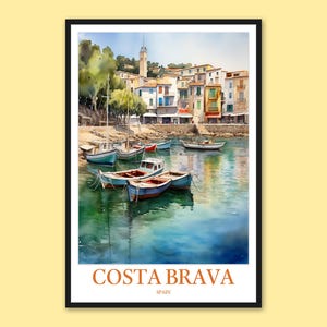 Costa Brava Travel Poster: Spain Wall Art