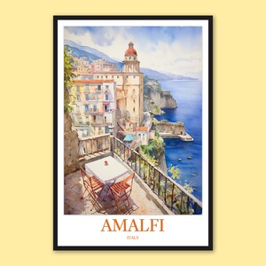 Amalfi Wall Art Amalfi Poster Amalfi Print Art Amalfi Wall Decor Amalfi Travel Wall Art Italy Wall Art Amalfi Gift Amalfi Art Amalfi Lover