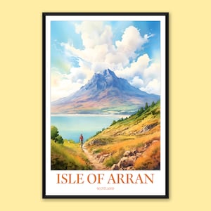Isle of Arran Travel Poster: Scotland Wall Art