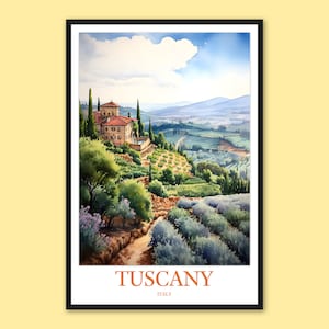 Tuscany Wall Art Tuscany Poster Tuscany Print Art Tuscany Wall Decor Tuscany Travel Wall Art Italy Wall Art Tuscany Gift Tuscany Vineyard