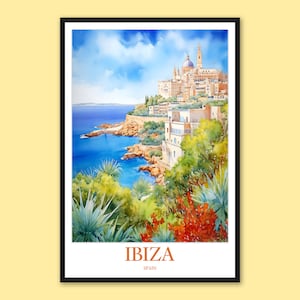 Ibiza Poster Ibiza Print Art Ibiza Wall Art Ibiza Wall Decor Ibiza Travel Wall Art Spain Wall Art Ibiza Gift Ibiza Art Ibiza Lover