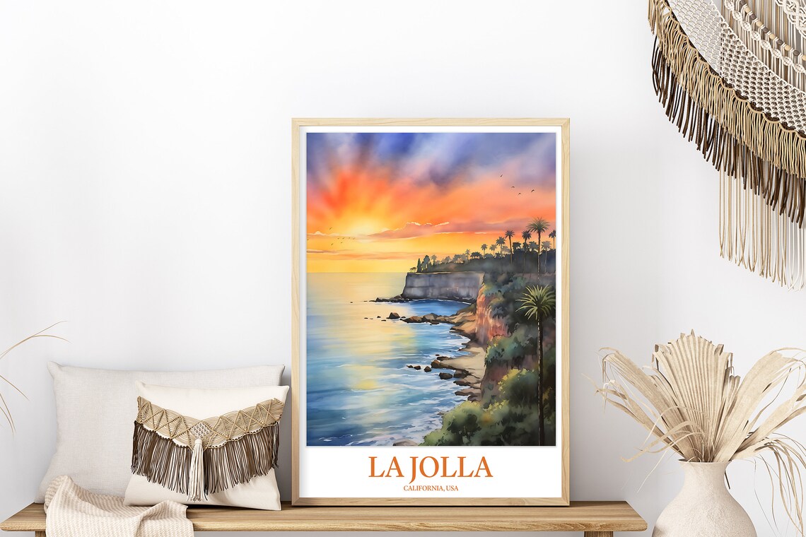 La Jolla Wall Art La Jolla Print Art La Jolla Poster La Jolla Etsy