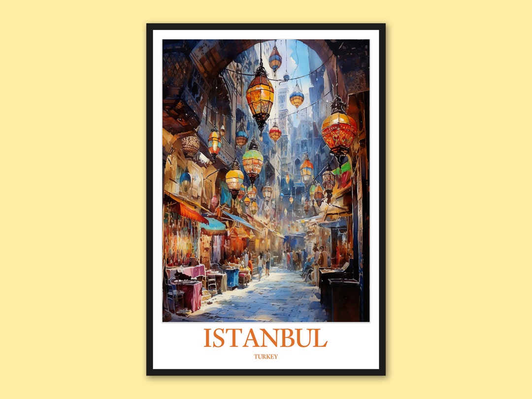 Istanbul Print Art Istanbul Wall Art Istanbul Poster Istanbul Wall