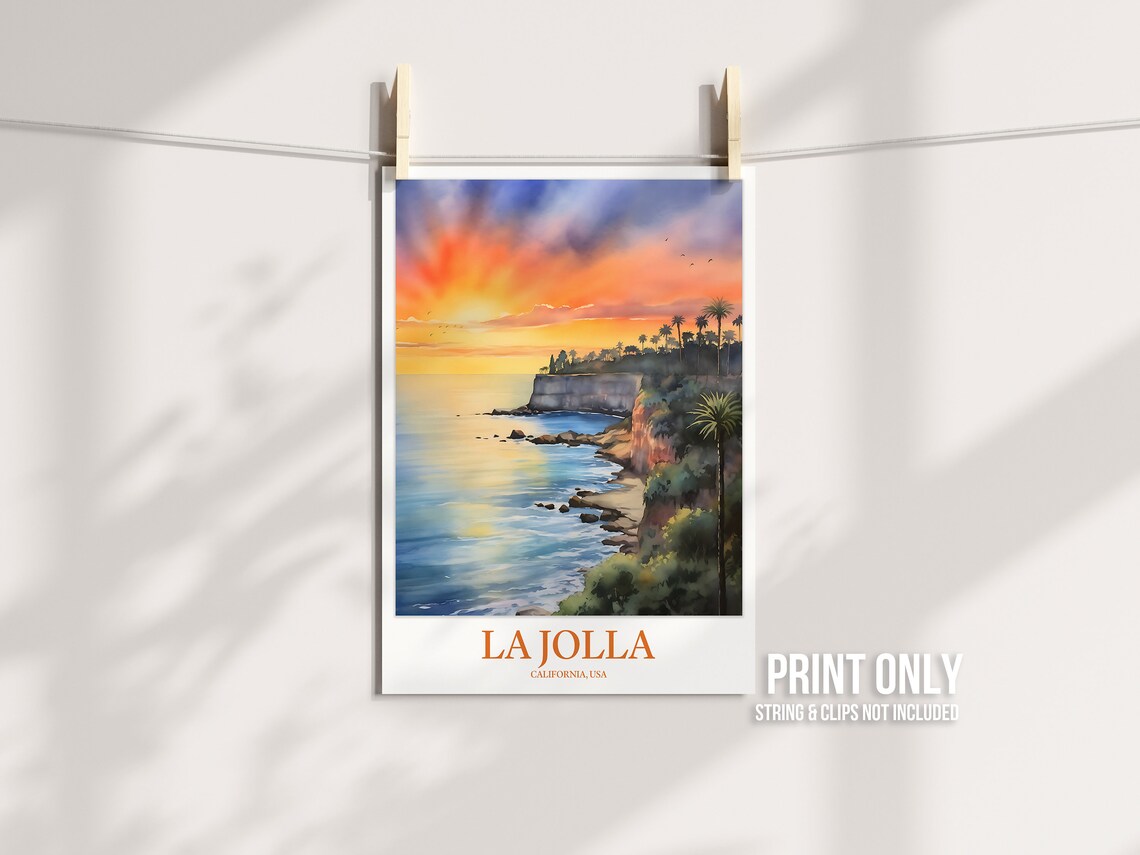 La Jolla Wall Art La Jolla Print Art La Jolla Poster La Jolla Etsy