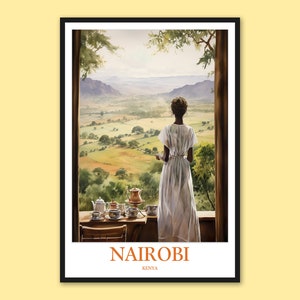 Nairobi Wall Decor Nairobi Print Art Nairobi Poster Nairobi Wall Art Nairobi Travel Wall Art Kenya Wall Art Nairobi Gift Nairobi Art Lover