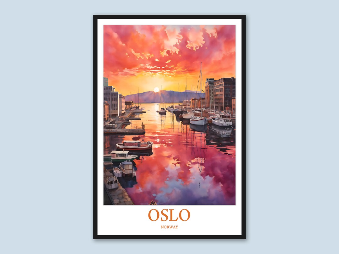 Oslo Wall Art Oslo Poster Oslo Print Art Oslo Wall Decor Oslo Etsy